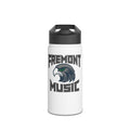Fremont Music Stainless Steel Water Bottle — Insulated School Band Bottle with Hawk Logo