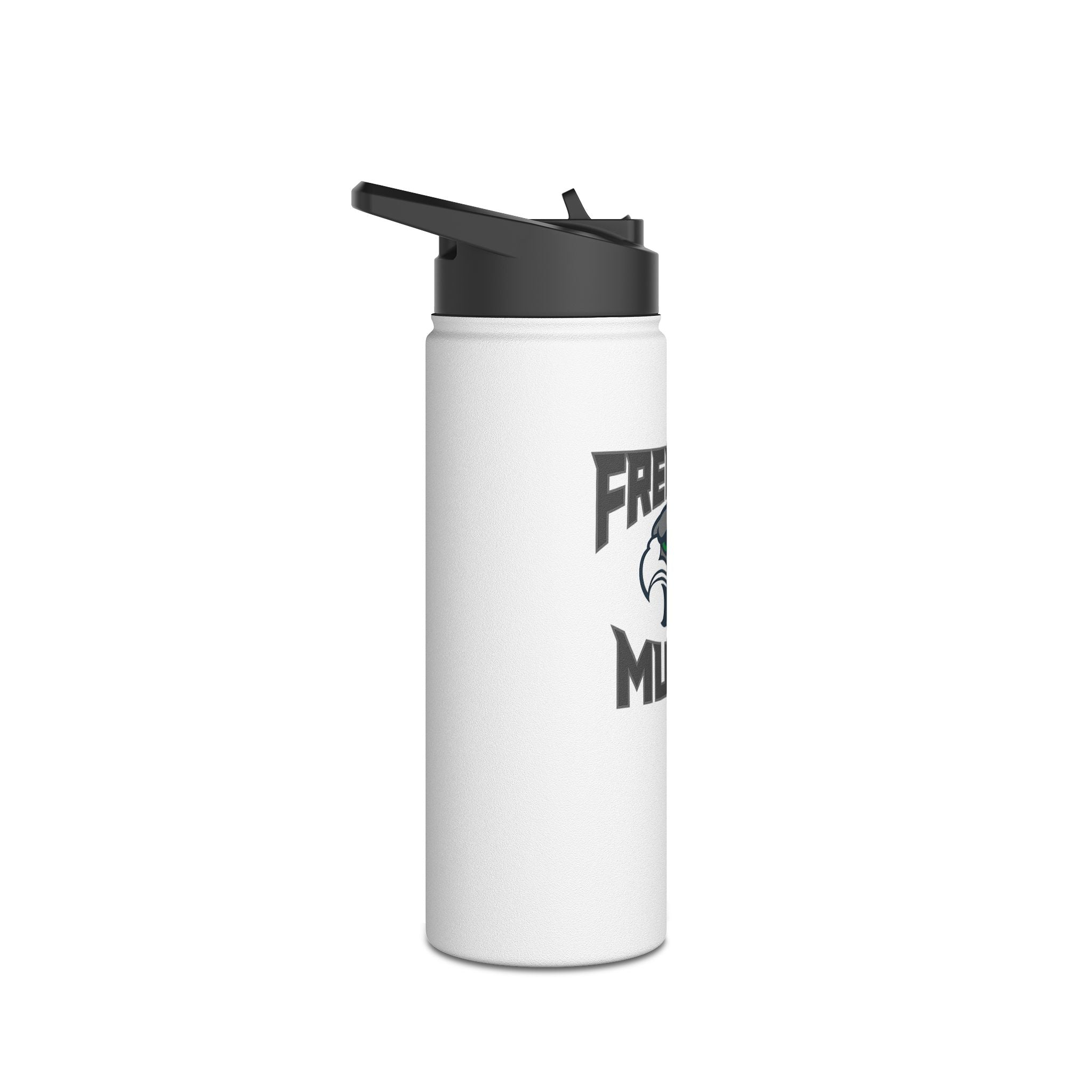 Fremont Music Stainless Steel Water Bottle — Insulated School Band Bottle with Hawk Logo