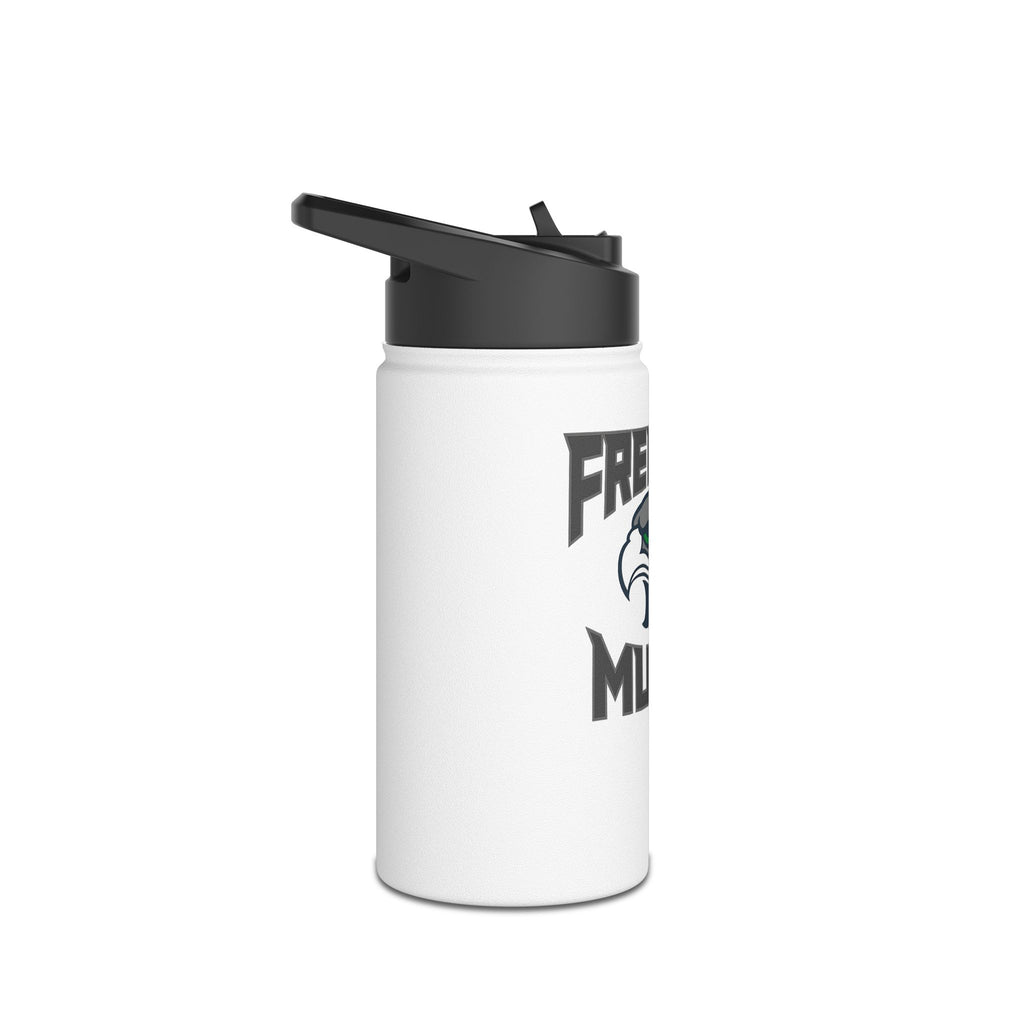 Fremont Music Stainless Steel Water Bottle — Insulated School Band Bottle with Hawk Logo