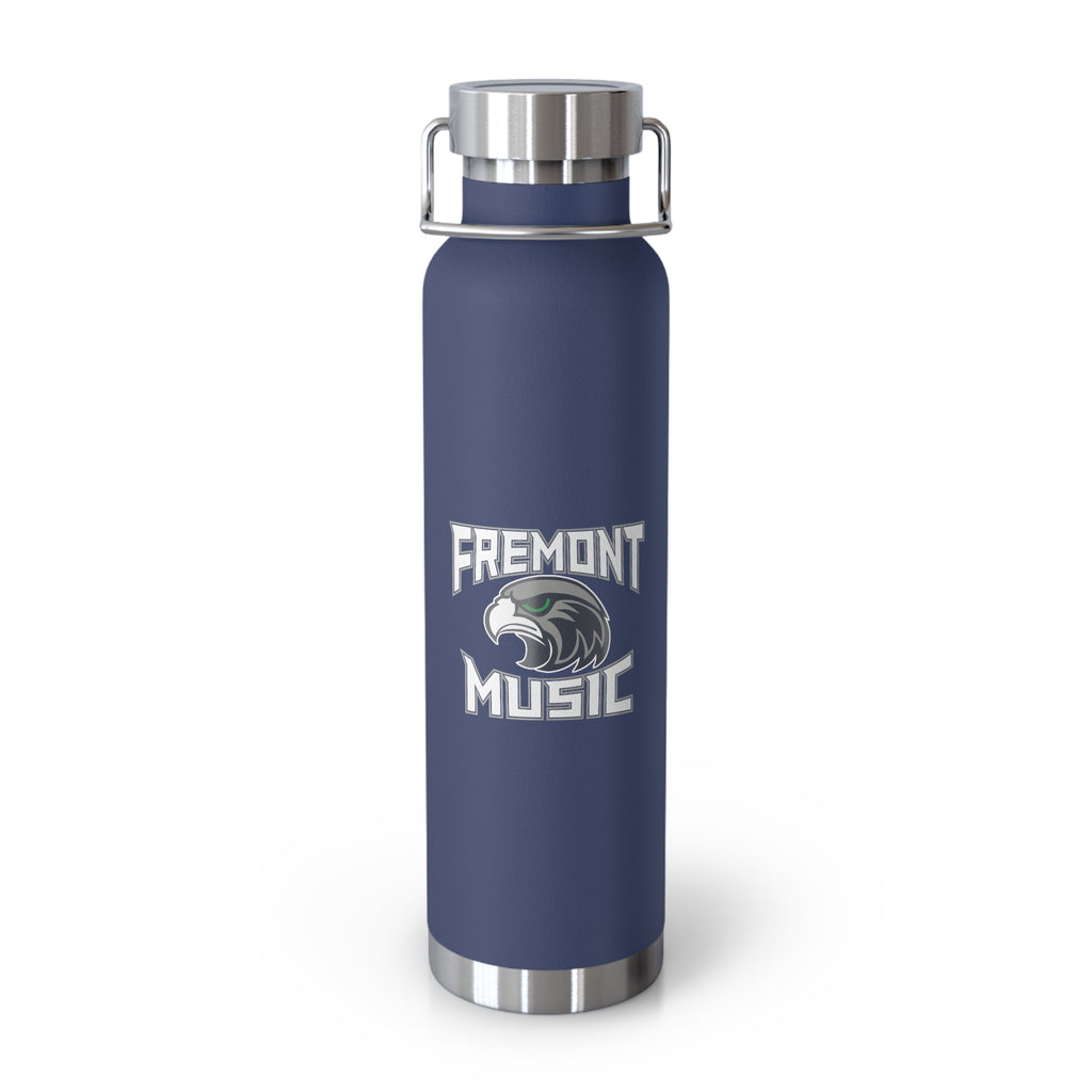 Fremont Music 22oz Copper Vacuum Insulated Bottle — Red Stainless Steel Thermos