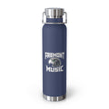 Fremont Music 22oz Copper Vacuum Insulated Bottle — Red Stainless Steel Thermos